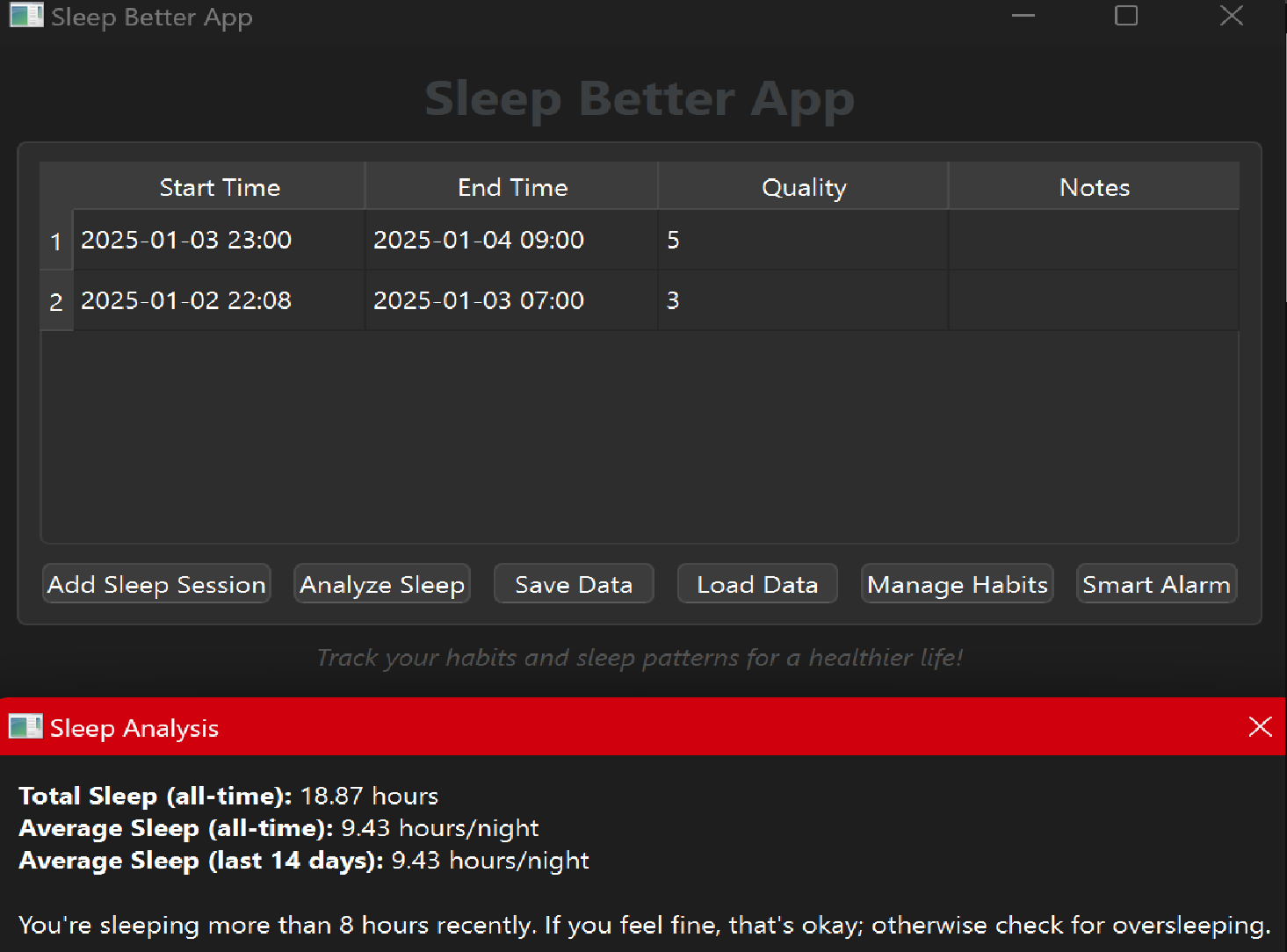 Sleep App Project